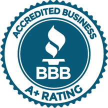 Better Business Bureau accredited business, A plus rating
